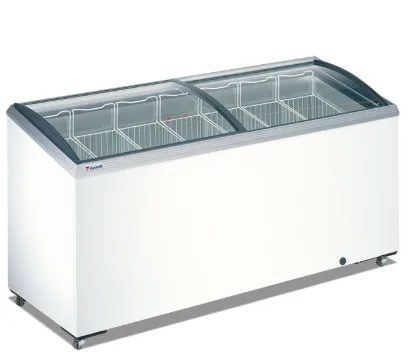 Морозильный ларь c гнутым стеклом Caravell 60693+
