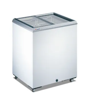 Морозильный ларь c прямым стеклом Caravell 22593+