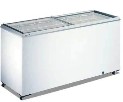 Морозильный ларь c прямым стеклом Caravell 63593+